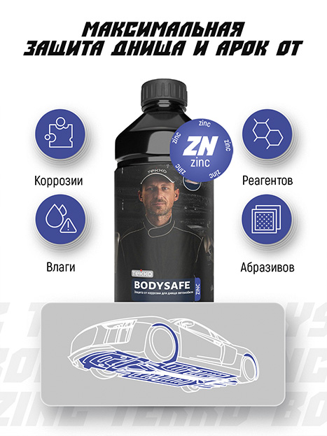 TEKKO BODYSAFE ZINC — Днище и колесные арки